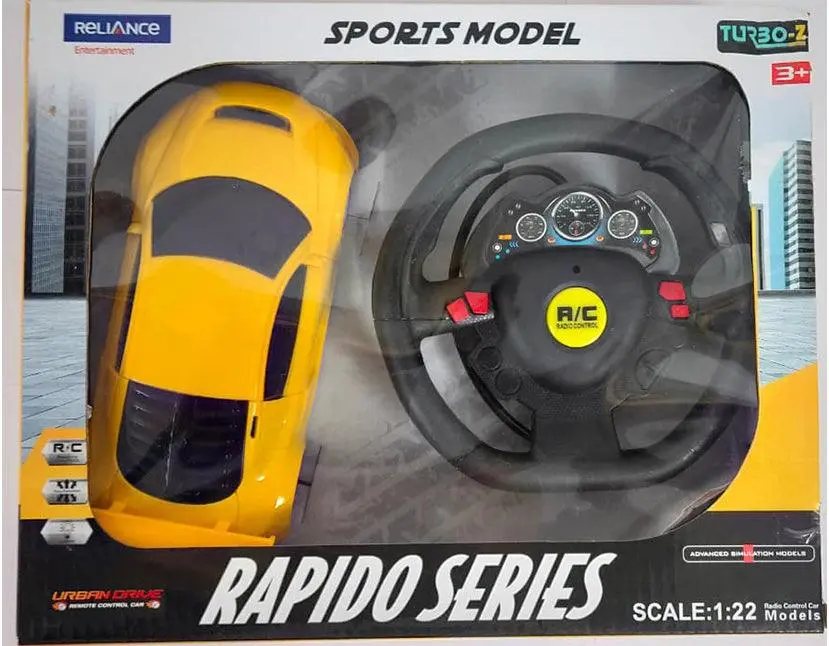 Turbos 1:22 Remote Control Rapido Road Runner, Yellow 1