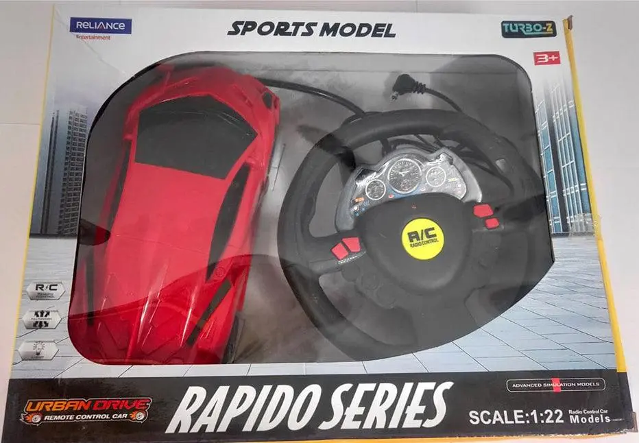 Turbos 1:22 Remote Control Rapido Smoke, Red 1