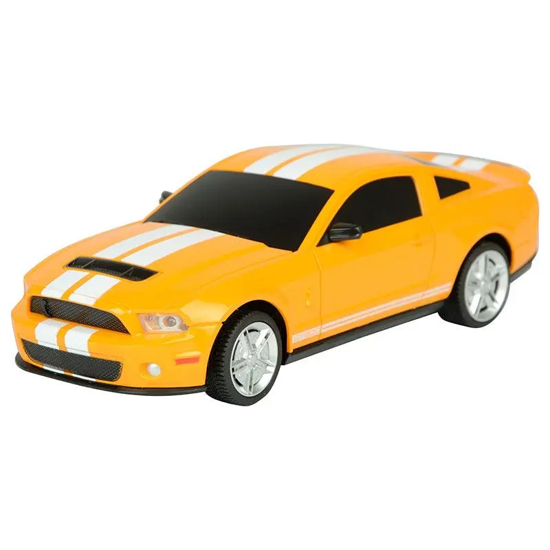 Turbos 1:24 Remote Control Gt500 Ford Mustang Licensed Toys Car, Yellow 1