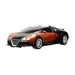 Turboz Tt656 Remote Control Changing Robot Car, Black/Orange 1