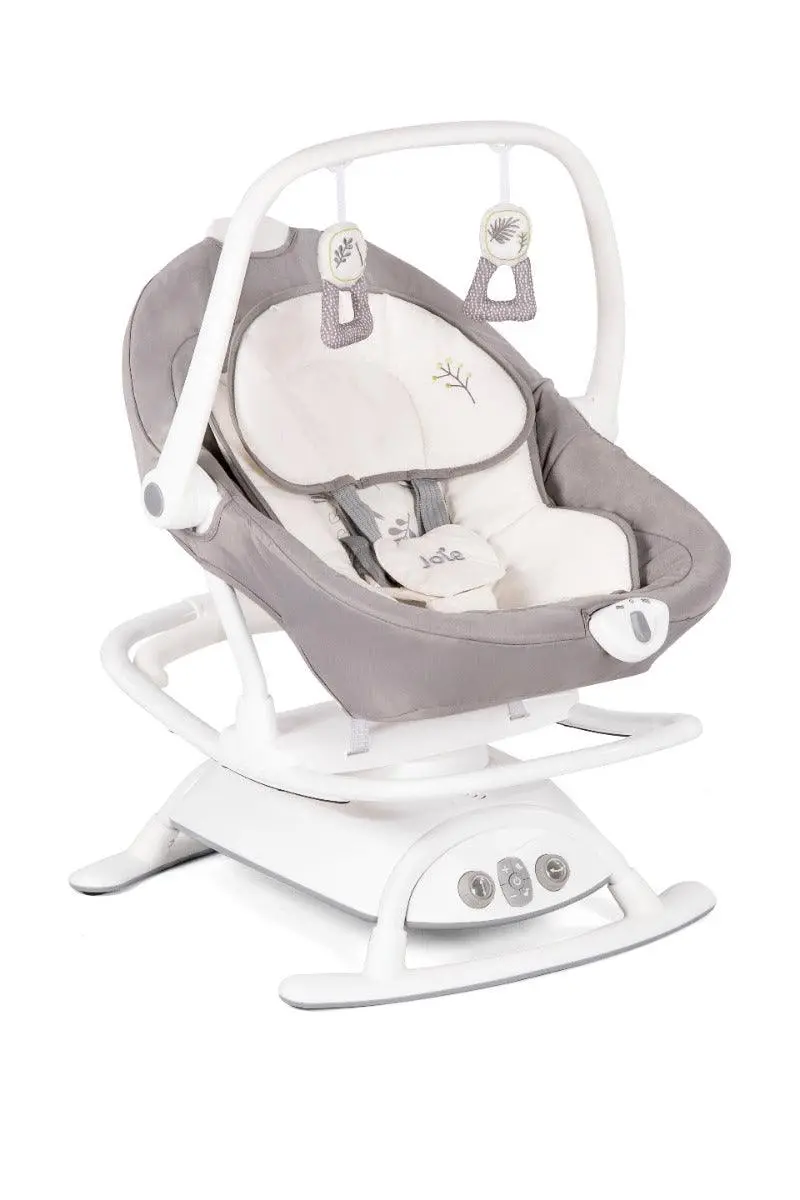 Joie Sansa 2 In1 Electric Swing Fern - Rocker And Bouncer With Three Position Recline For Toddler Ages 0-1 Years 1