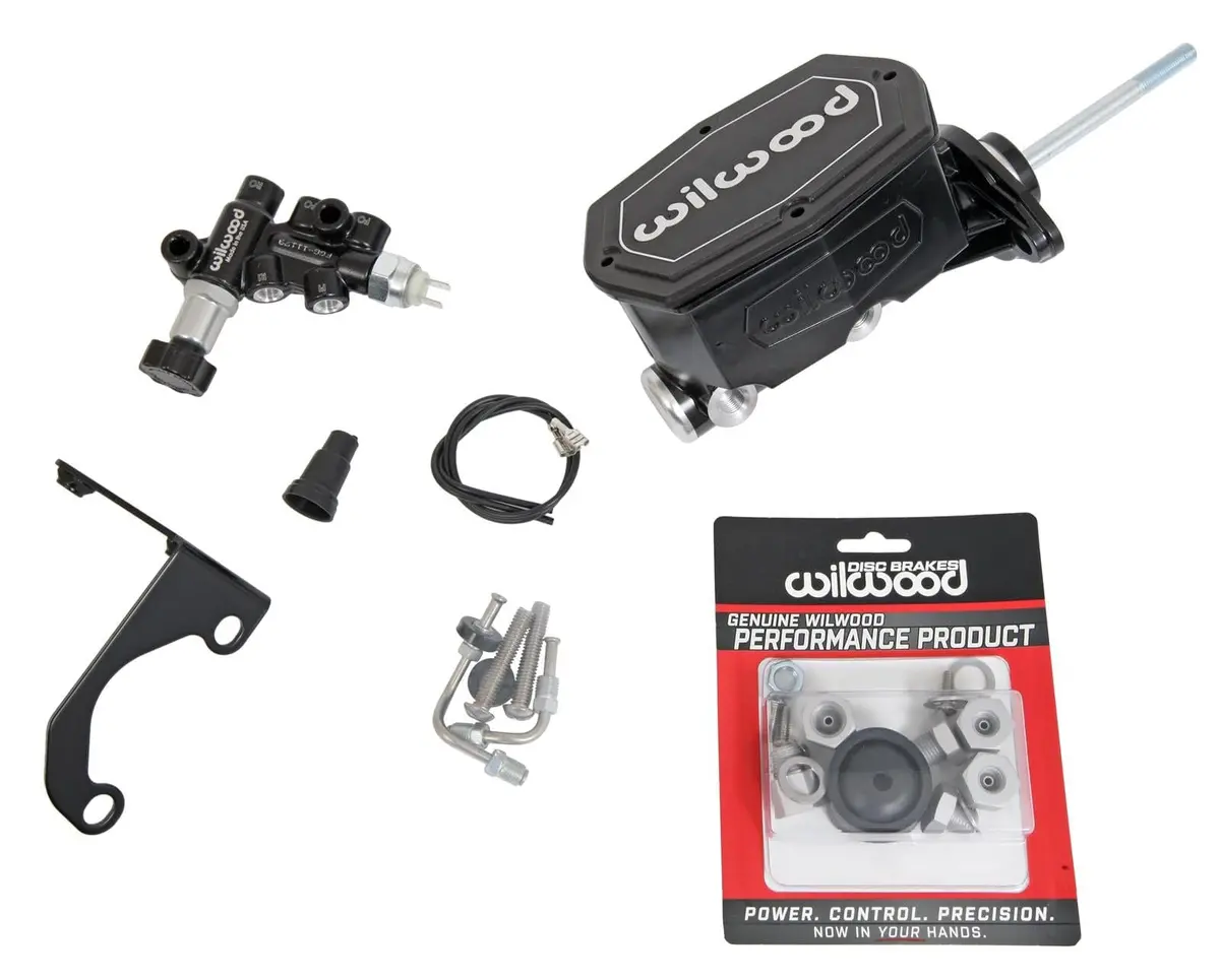Wilwood Aluminum Tandem Compact Master Cylinder – Dual-Circuit 261-14962-Bk 1