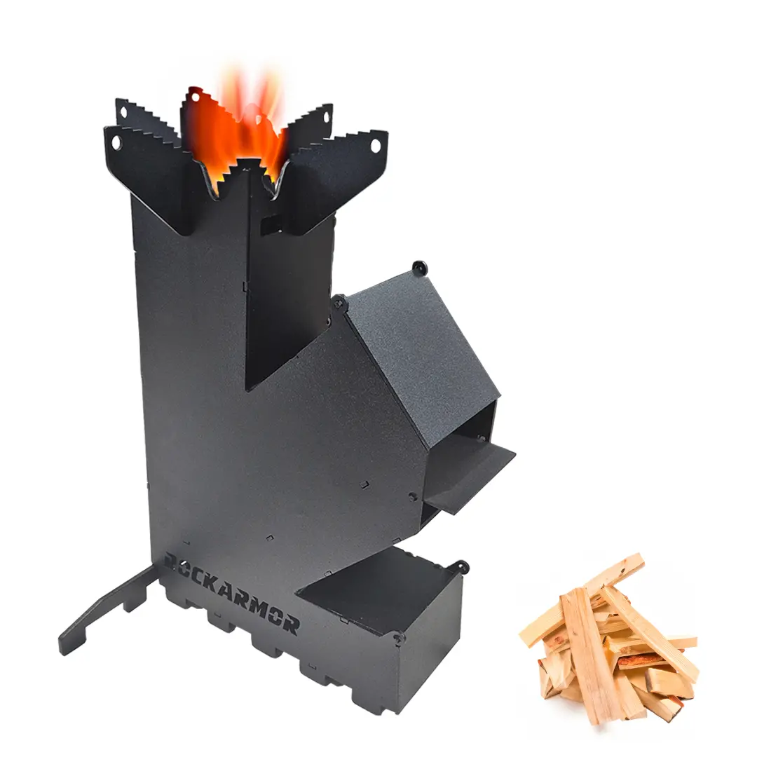 Portable Wood Fire Camping Rocket Stove 1