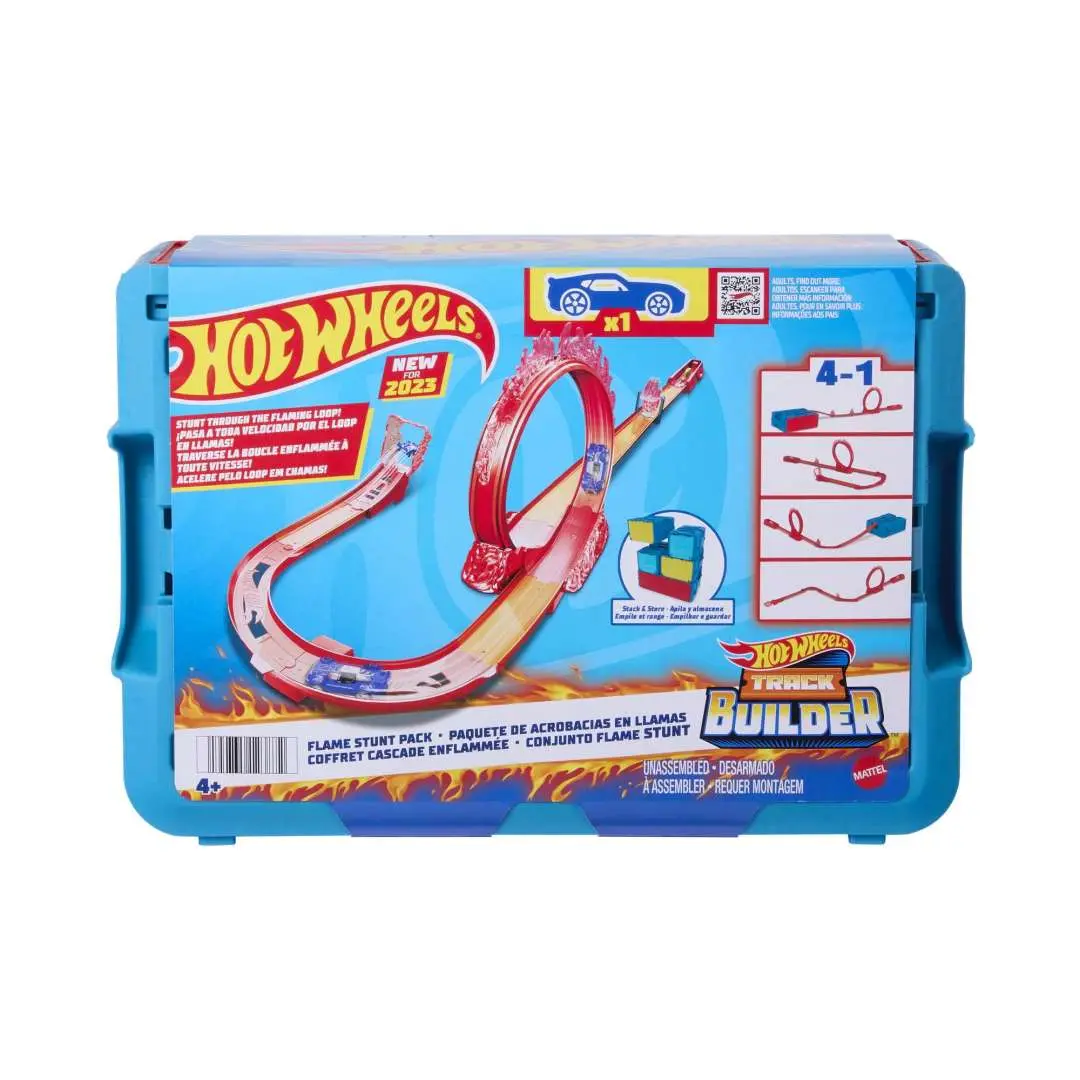 Hot Wheels Fire-Themed Track Building Set With Track Set And 1 Hot Wheels Car For Ages 4+ 1