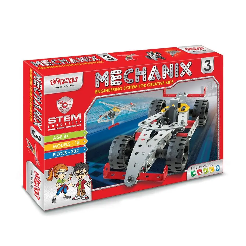 Zephyr Mechanix - 3 Diy Mechanical Stem Toy For Ages 7-15 Years 1