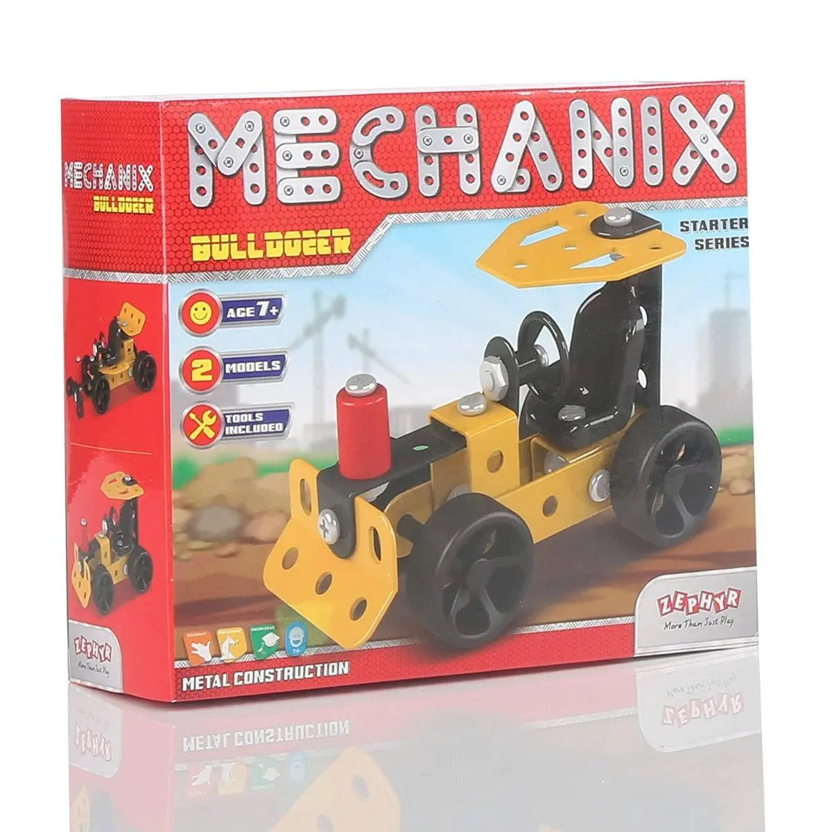 Zephyr Mechanix Beginner - Bulldozer Mechanical Construction Toy For Kids Ages 7-12 Years 1