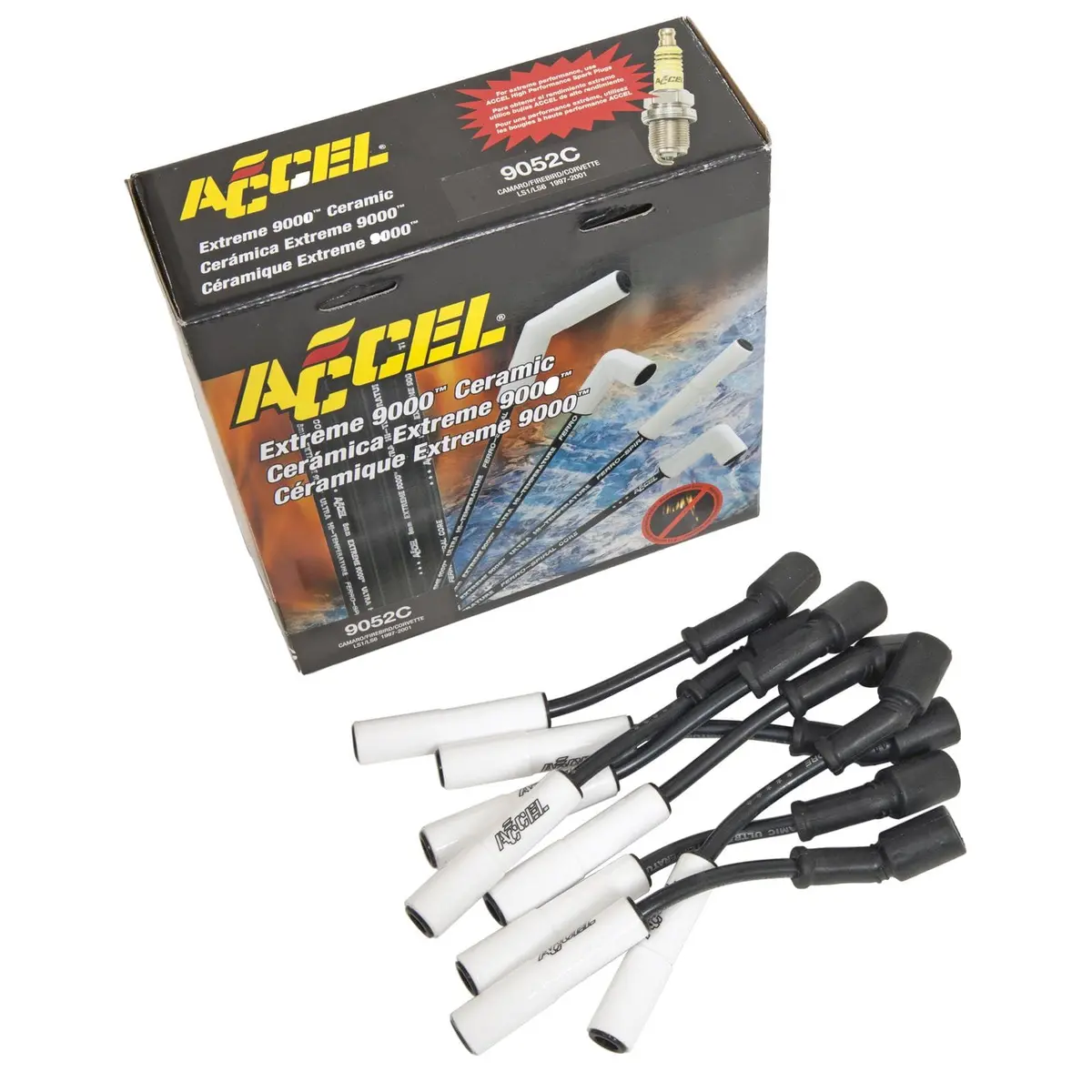Accel Extreme 9000 Ceramic Spark Plug Wire Set – Low-Resistance Ignition Upgrade (9052C) 1