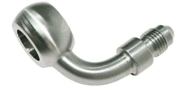 Stainless Steel 90-Degree Banjo-To-An Adapter Fitting (Af319-04) 1