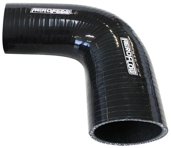Gloss Black Af9 Silicone Hose Reducer – 4" To 3" (102Mm To 76Mm) Id, 90° Elbow 1
