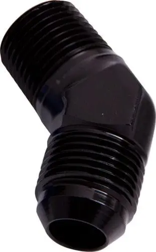 An To Npt Adapter: 1/2" 45° Male Npt To -10An Flare – Black Anodized Af823-10Blk 1