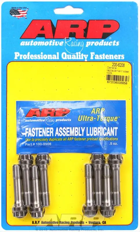 Arp Pro Series Connecting Rod Bolts – Heat-Treated Chromoly, 200-6208 1