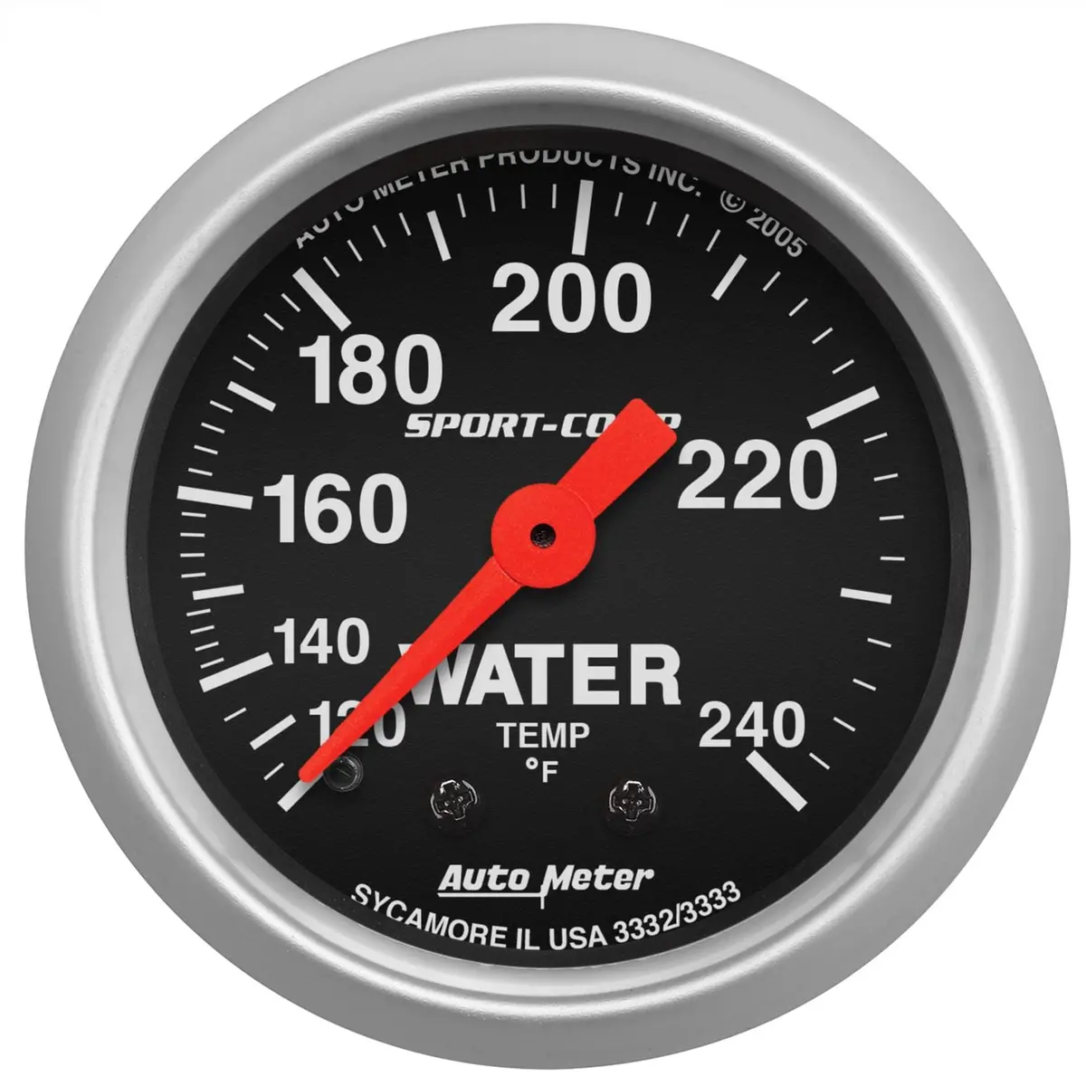 Autometer Sport-Comp Analog Gauge – 2-1/16", Model 3333 1