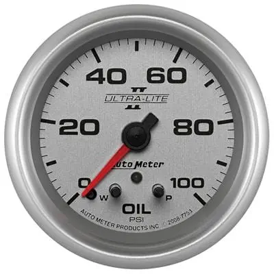 Autometer 7753 Ultra-Lite Ii Analog Pressure Or Voltage Gauge 1