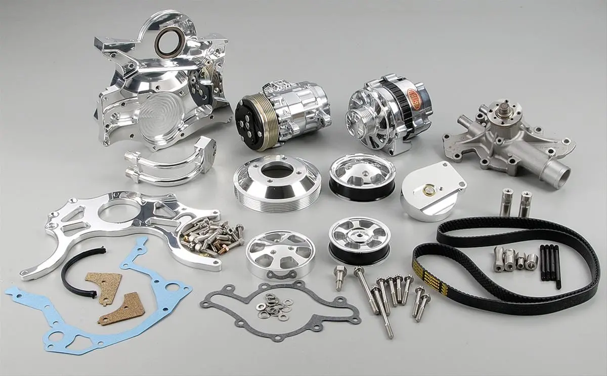 Billet Specialties Tru Trac Serpentine Drive System With Air Conditioning Compatibility 1