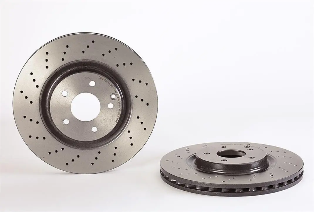 Brembo 09.A448.21 Uv-Coated Premium Brake Rotors For Enhanced Stopping Power 1