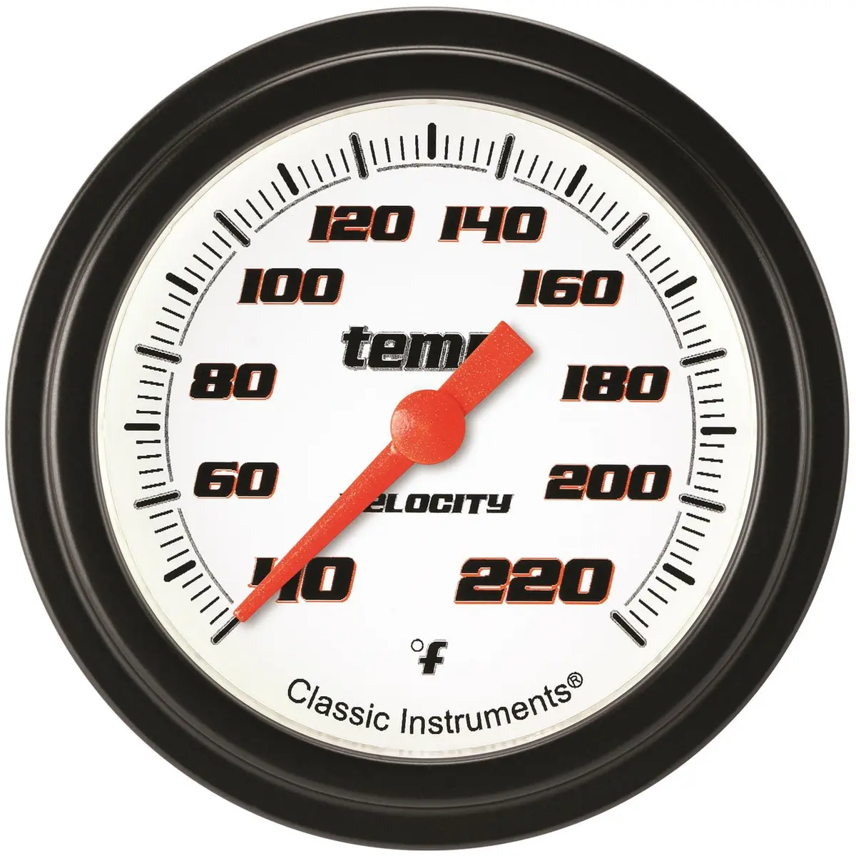 Classic Instruments Vs329Wblf Velocity Series Gauges – White Dial, Black Face, Led Backlit 1