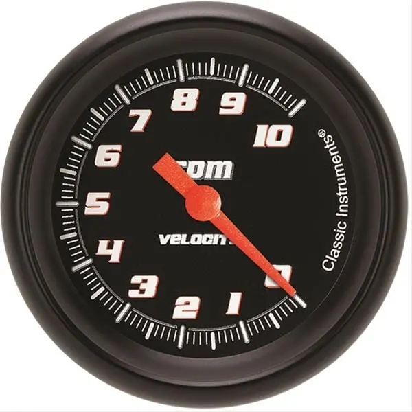 Classic Instruments Vs383Bbpf Velocity Series Tachometer – Black Bezel Analog Gauge 1