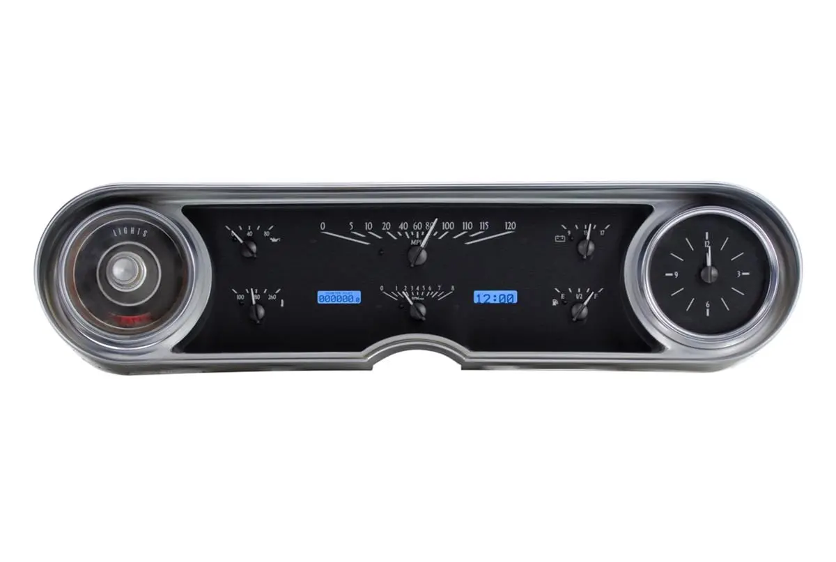 Dakota Digital Vhx-65C-Cad-K-B Analog Gauge System – Plug-And-Play Dashboard Kit 1