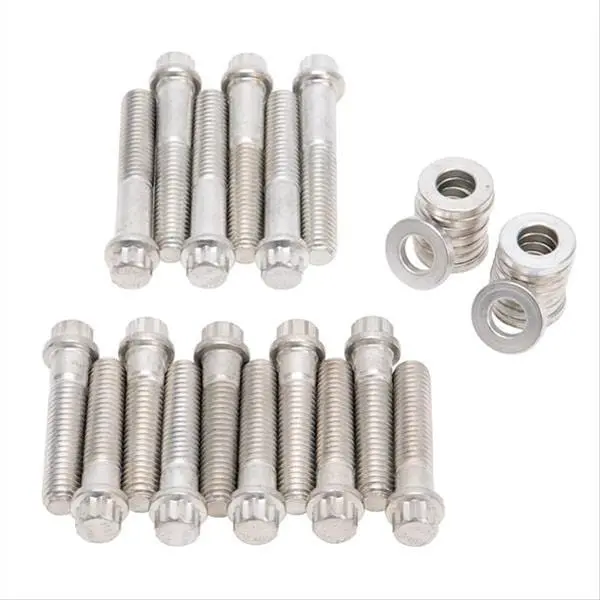 Edelbrock 8569 Intake Manifold Bolt Kit – Stainless Steel Hardware Pack For Carbureted Engines 1