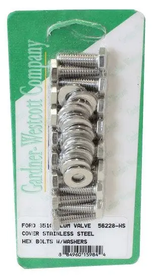 Genuine Westin Stainless Steel Hex Valve Cover Bolt Set – Gw56228-Hs, Polished Aluminum Finish 1