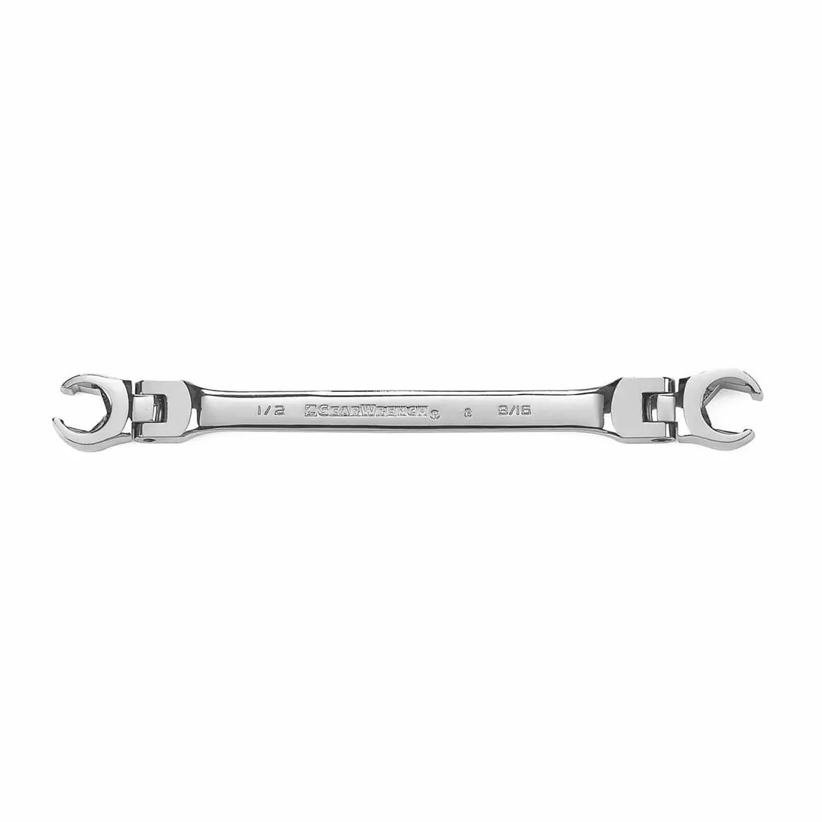 Gearwrench Flare Nut Wrench Set – 6-Piece, Dual-Scale, Chrome-Plated (81695) 1