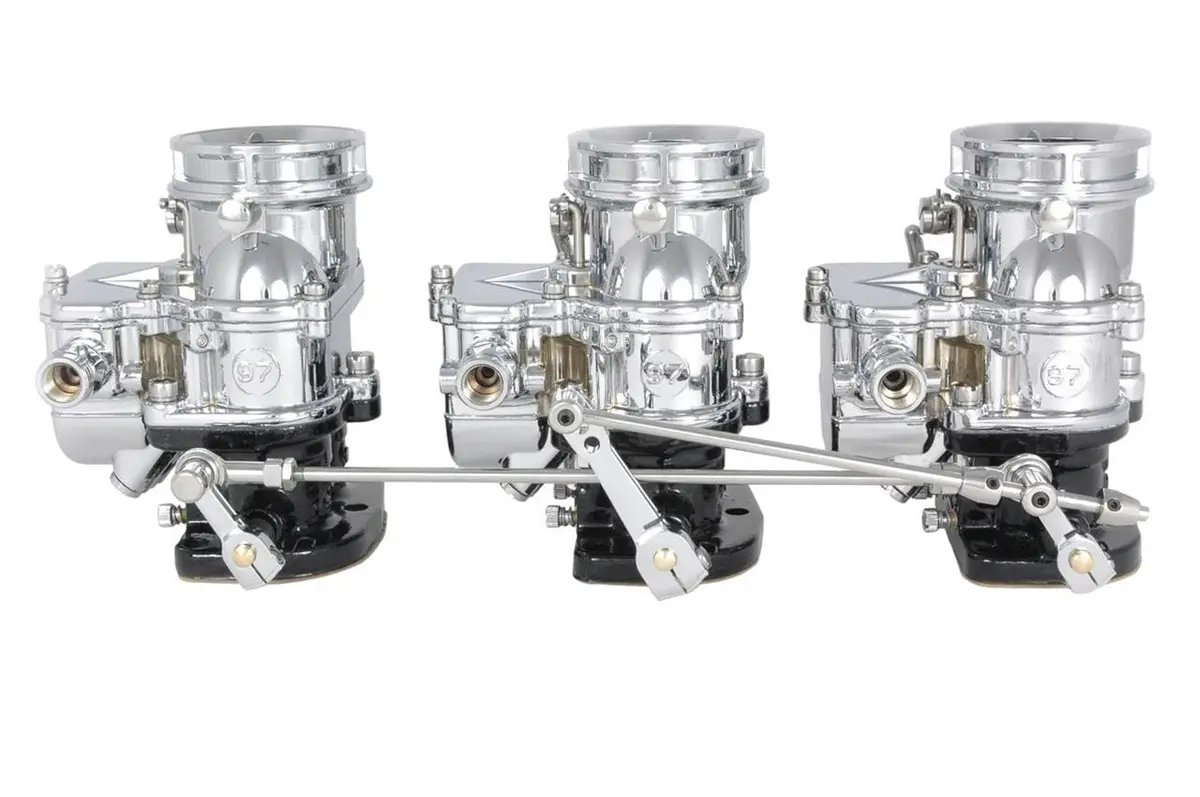 Stromberg Two-Step 3X2 Progressive Throttle Linkage – Chrome-Finished, Adjustable Setup (9245Pro-Chr) 1