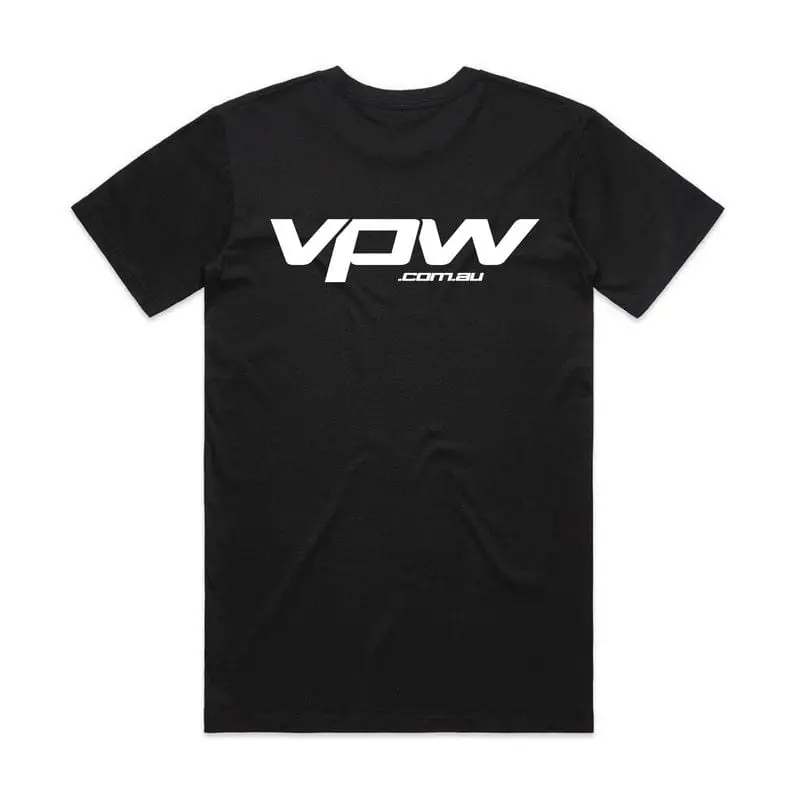Vpw V2023 Black Cotton T-Shirt – Limited-Edition Racing Apparel, Large 1